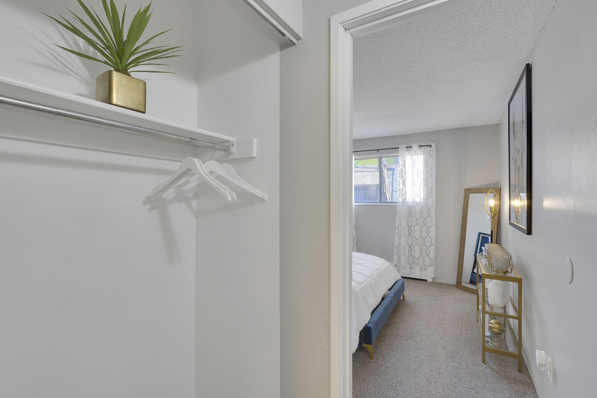 Coat Closet leading to the Primary bedroom